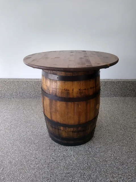 Barrel with Round Table-Top