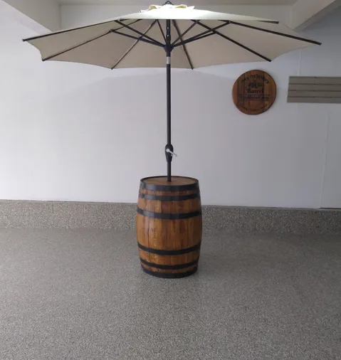 Cocktail Barrel with Umbrella